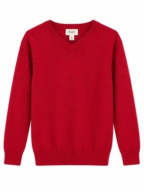 The Children's Place Bright Red V-Neck Sweater